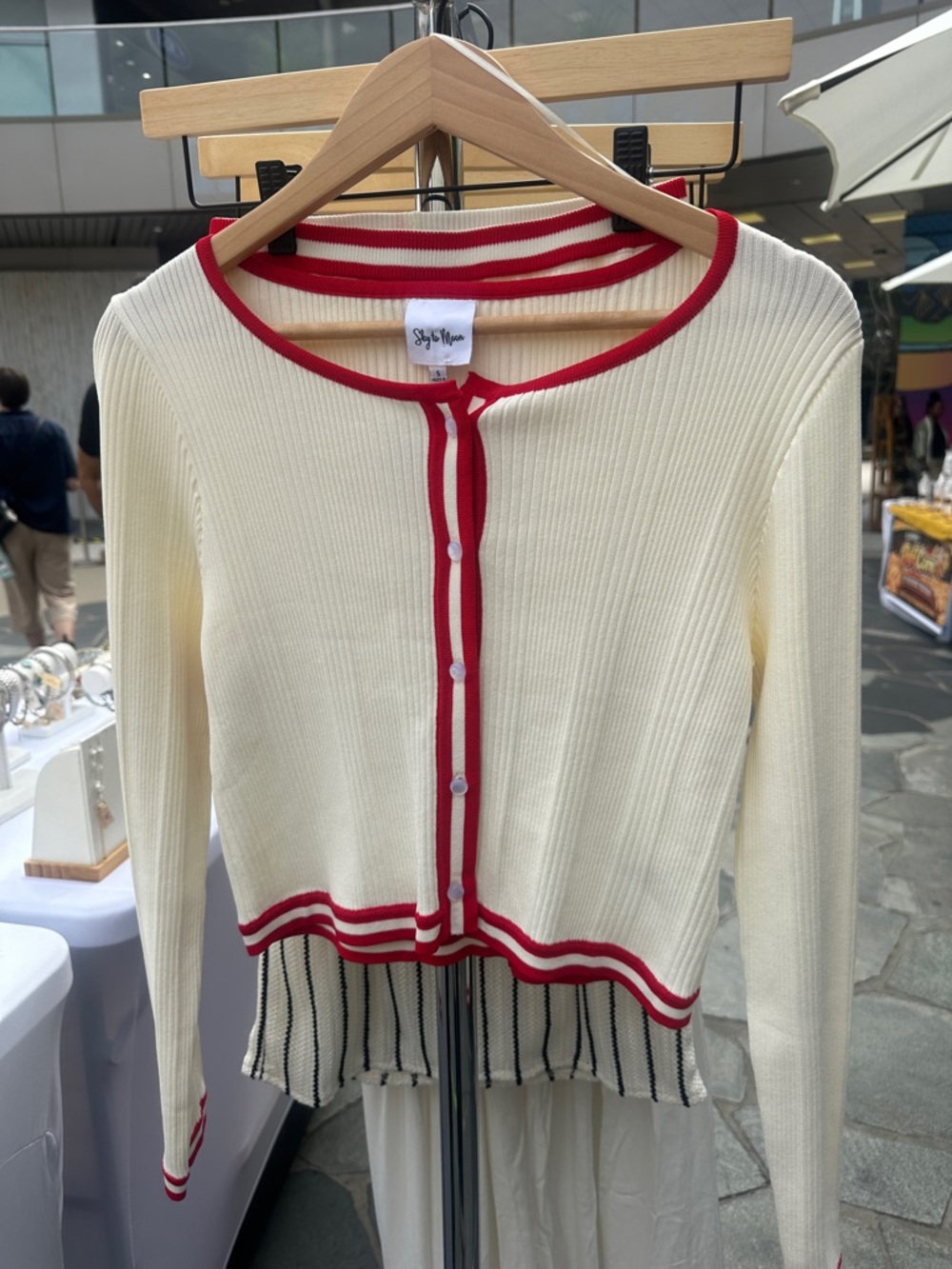Knit set -cardigan and knit shorts